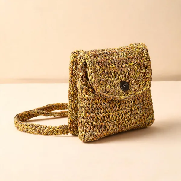 Yellow_Jute_Crochet_Sling_Bag_For_Women