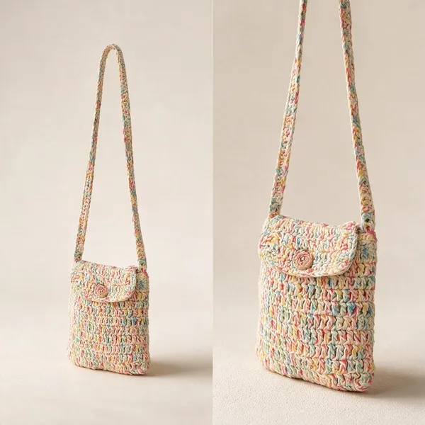 White_Multi_Crochet_Sling_Bag_For_Women