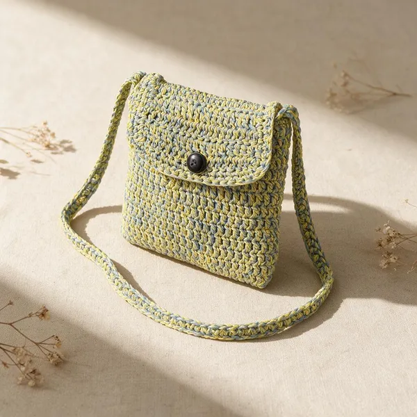 Yellow_Blue_Crochet_Sling_Bag_For_Women