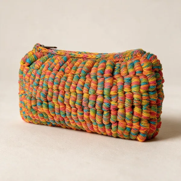 Coral_Multicolour_Crochet_All_Purpose_Pouch_For_Unisex