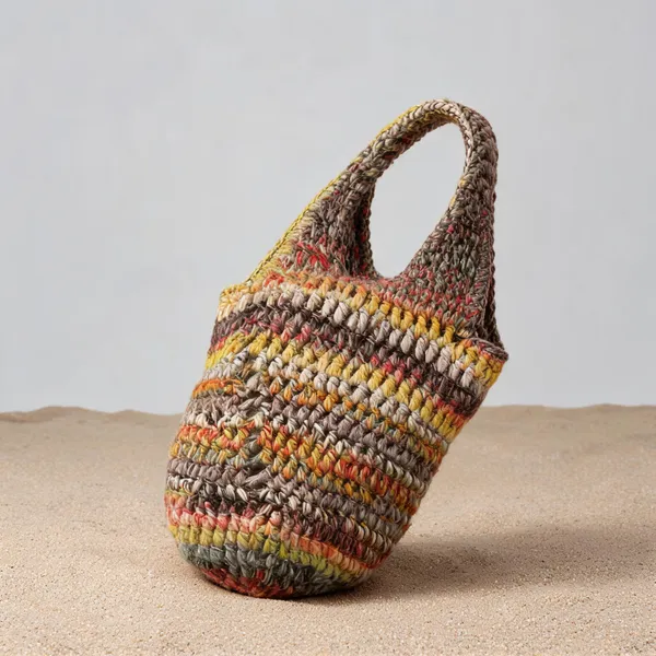 Beige_Acrylic_Wool_Crochet_Beach_Tote_For_Unisex