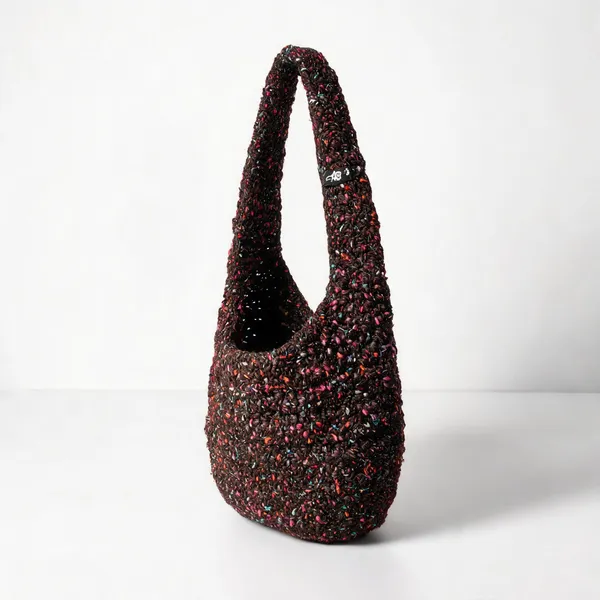 Brown_Poly_Yarn_Crochet_Beach_Tote_For_Men_Women
