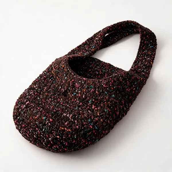 Brown_Poly_Yarn_Crochet_Beach_Tote_For_Men_Women