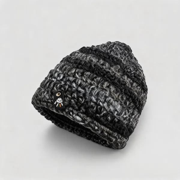 Charcoal_Wool_Crochet_Beanie_For_Unisex