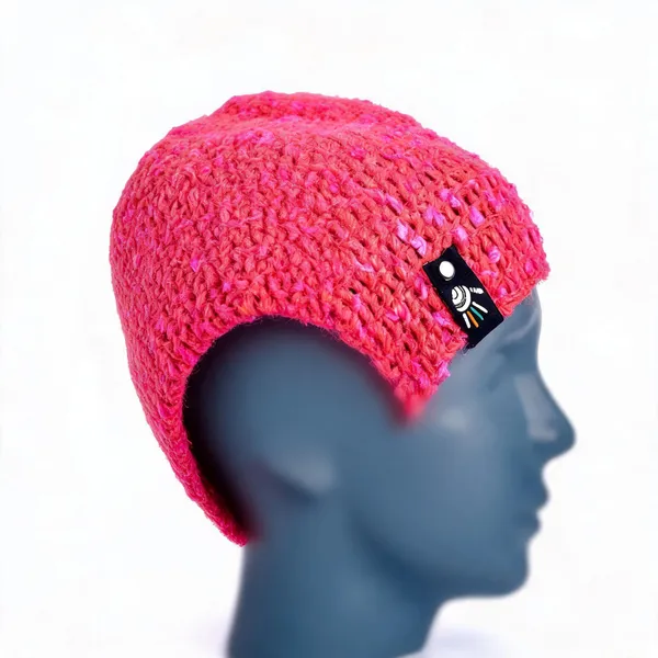 Sizzling_Pink_Wool_Handcrafted_Beanie_For_Unisex