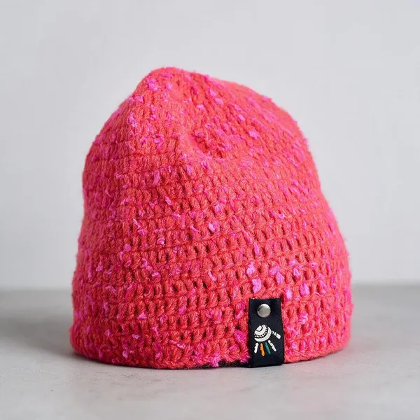 Sizzling_Pink_Wool_Handcrafted_Beanie_For_Unisex