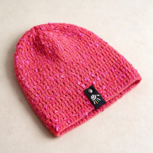 Sizzling_Pink_Wool_Handcrafted_Beanie_For_Unisex