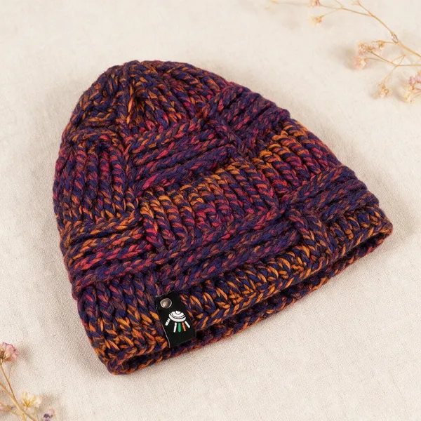 Purple_Wool_Handcrafted_Beanie_For_Unisex