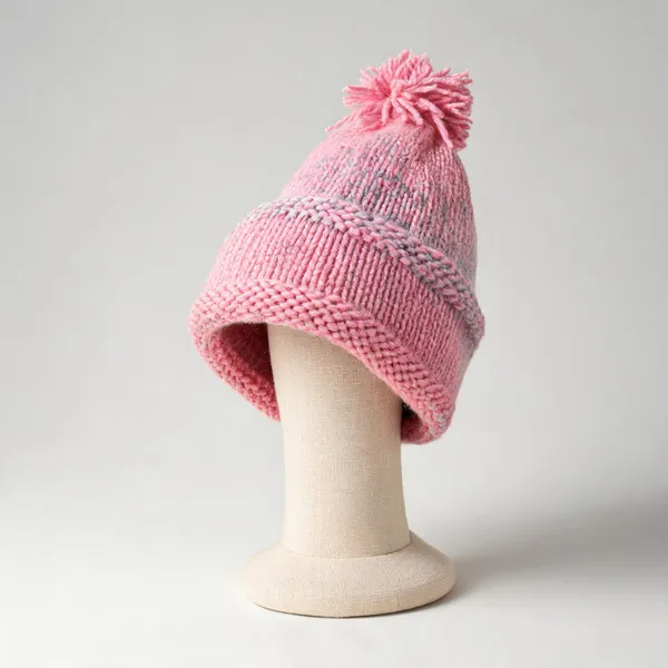 Blush_Wool_Crochet_Beanie_For_Men/Women