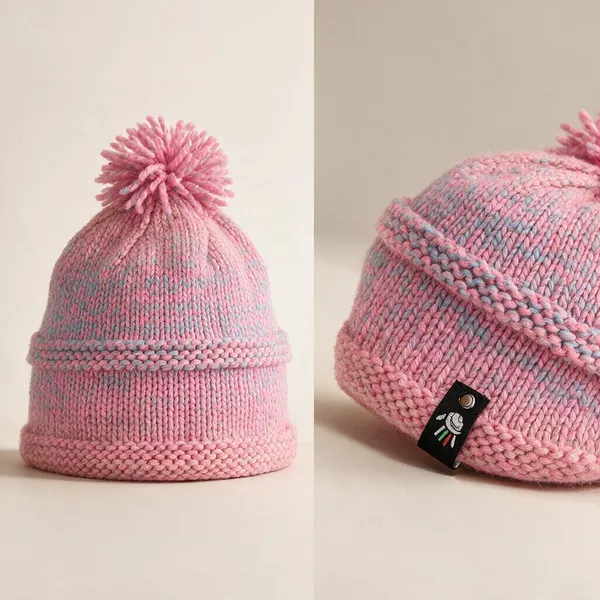 Blush_Wool_Crochet_Beanie_For_Men/Women