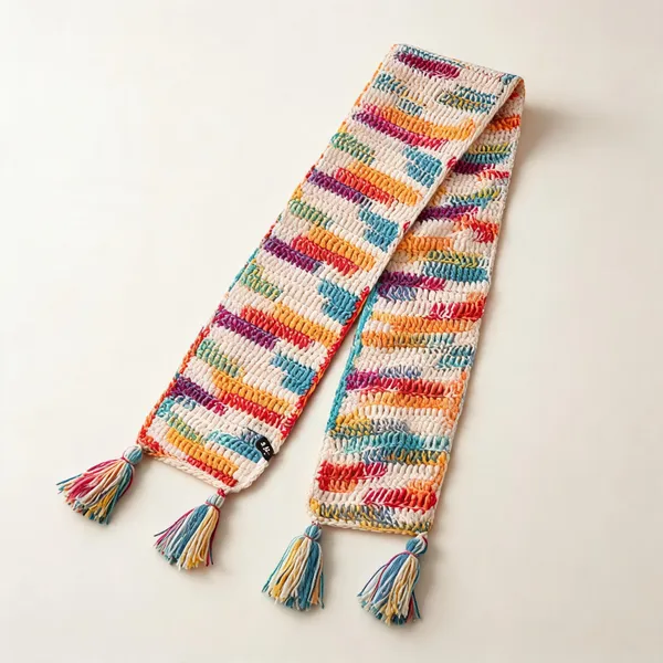 Multicolor_Acro_Wool_Crochet_Scarf_For_Men/Women