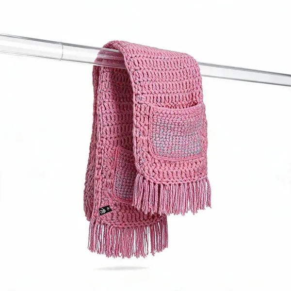 Pink_Acro_Wool_Crochet_Ombre_Pocketed_Scarf_For_Unisex