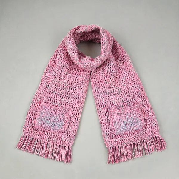 Pink_Acro_Wool_Crochet_Ombre_Pocketed_Scarf_For_Unisex