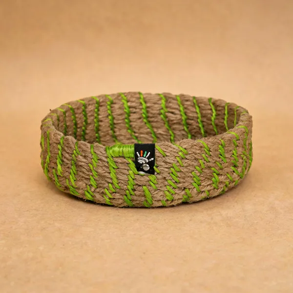 Jute_Braided_Parrot_Green_Storage_Basket