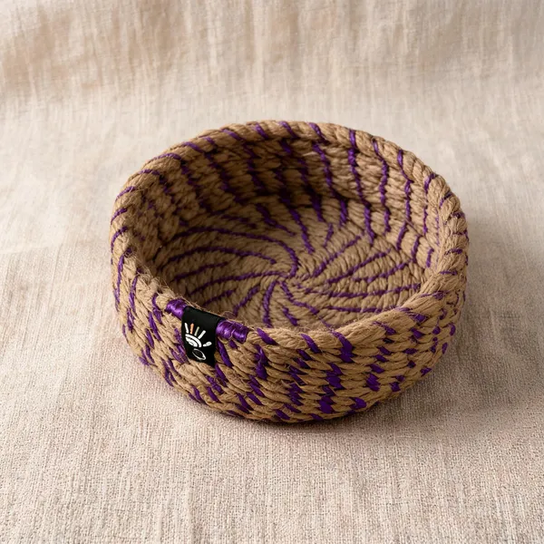 Jute_Braided_Purple_Storage_Basket