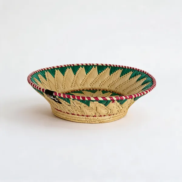 Moonj_Grass_Handwoven_Floral_Green_Basket