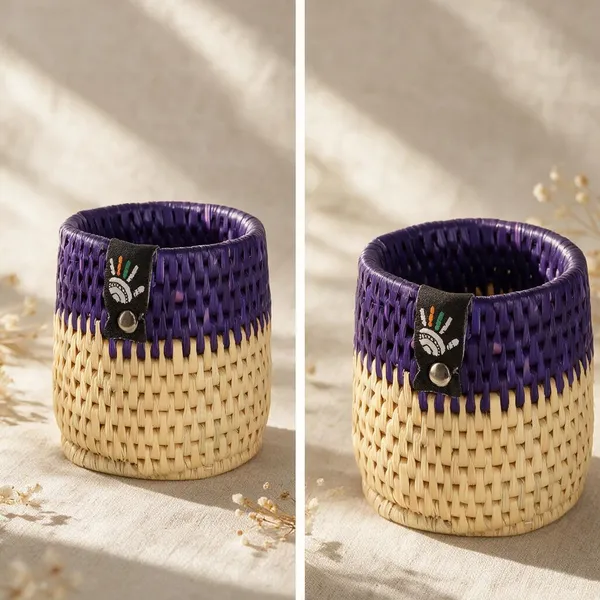 Moonj_Handcrafted_Purple_Pen_Stand