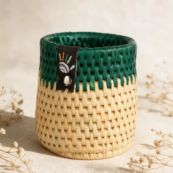 Green_Moonj_Grass_Handcrafted_Pen_Stand