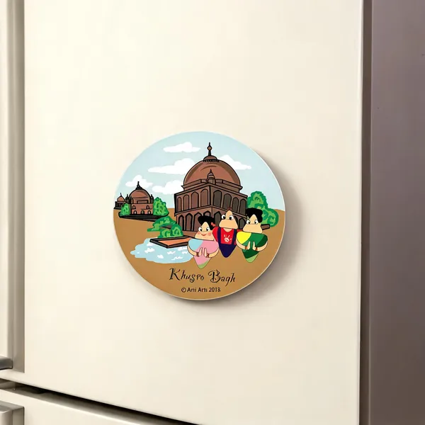 Kumbh_Mela_Khusro_Bagh_Handcrafted_Fridge_Magnet_3_Inch