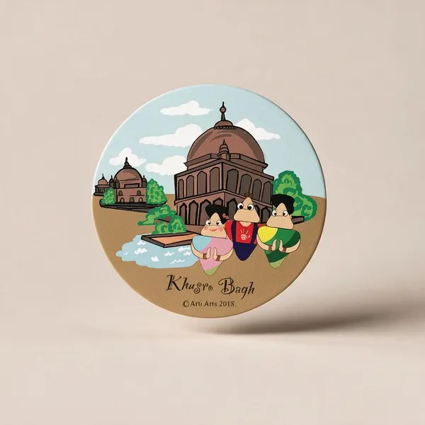 Kumbh_Mela_Khusro_Bagh_Handcrafted_Fridge_Magnet_3_Inch