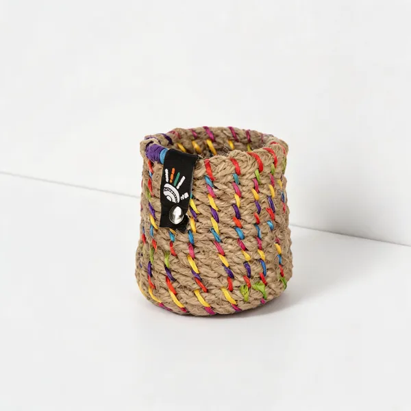 Jute_Handcrafted_Beige_Pen_Stand
