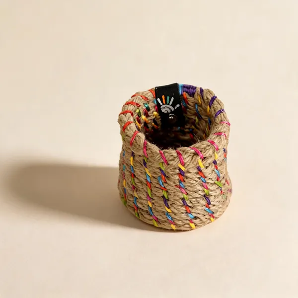 Jute_Handcrafted_Beige_Pen_Stand