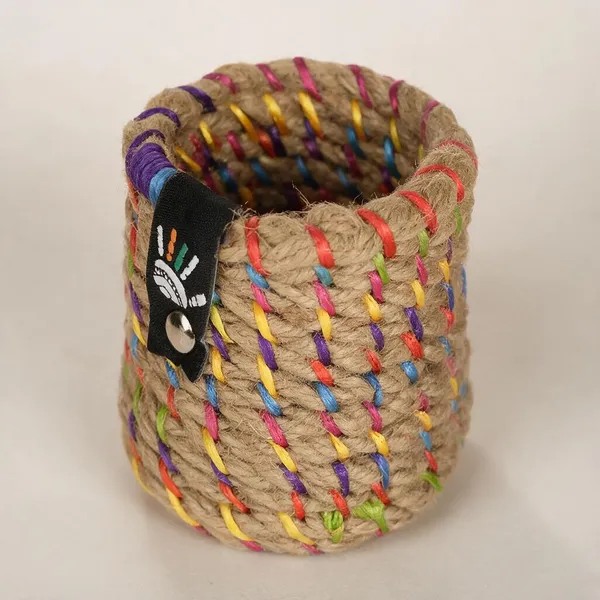 Jute_Handcrafted_Beige_Pen_Stand