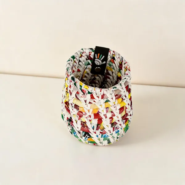 Recycled_Wrapper_Multicolor_Handcrafted_Pen_Stand