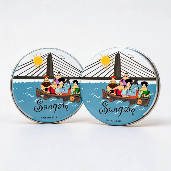 Kumbh_Mela_Sangam_Handcrafted_Fridge_Magnet_3_Inch_-_Pack_of_2