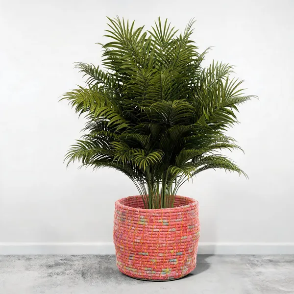 Fabric_Handcrafted_Pink_Plant_Holder
