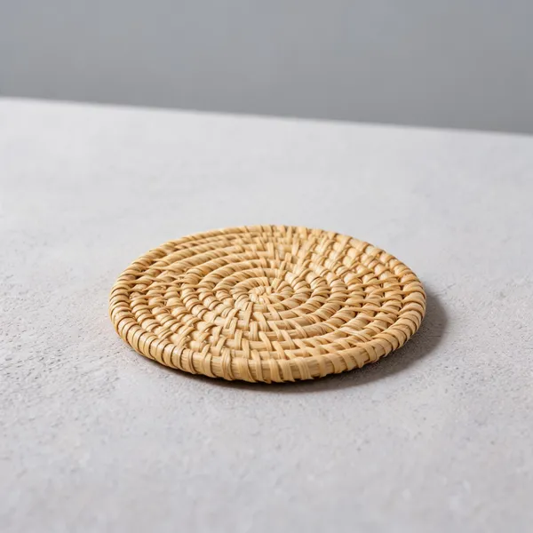 Grass_Fiber_Beige_Handcrafted_Coaster