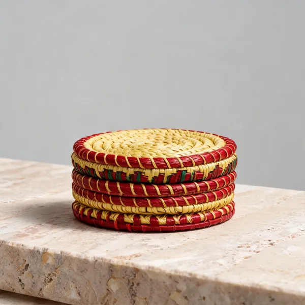 Grass_Fiber_Multicolor_Knitwave_Coaster