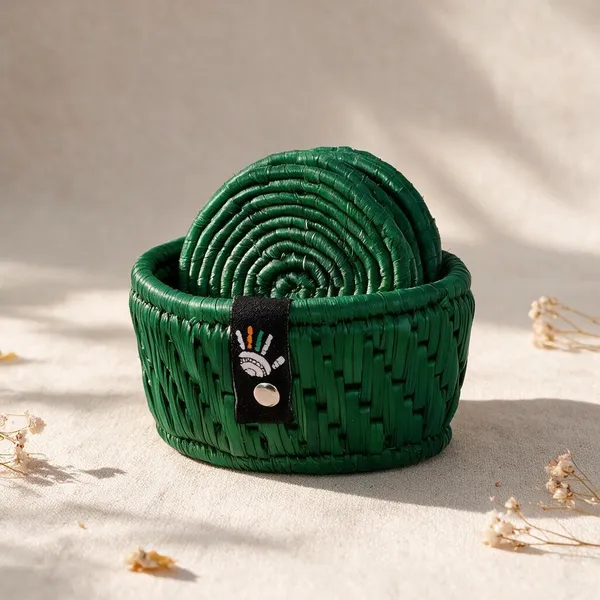 Grass_Fiber_Emerald_Coaster
