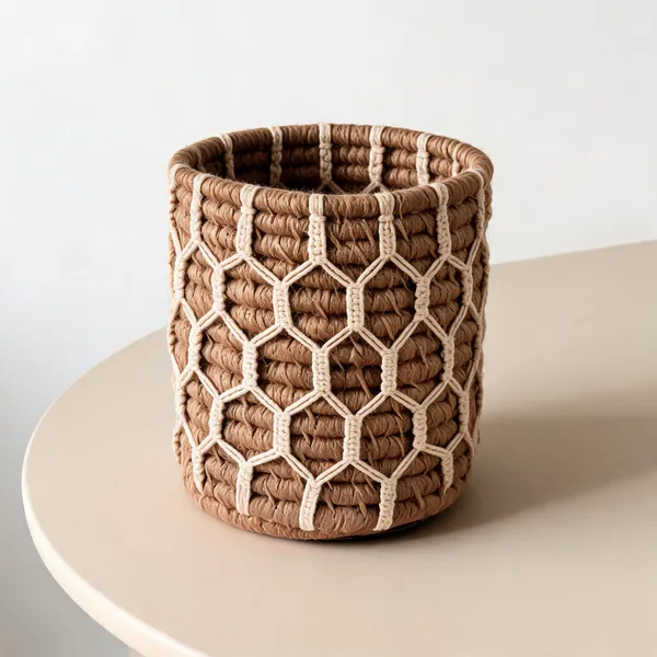 Jute_Bohemian_Brown_Macrame_Plant_Holder
