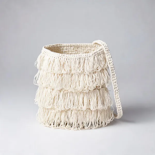 White_Crochet_Frilled_Satchel_Bag_For_Women