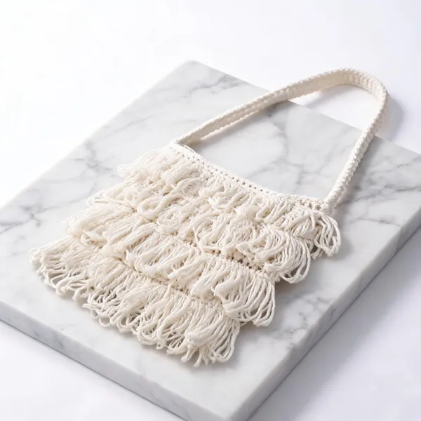 White_Crochet_Frilled_Satchel_Bag_For_Women