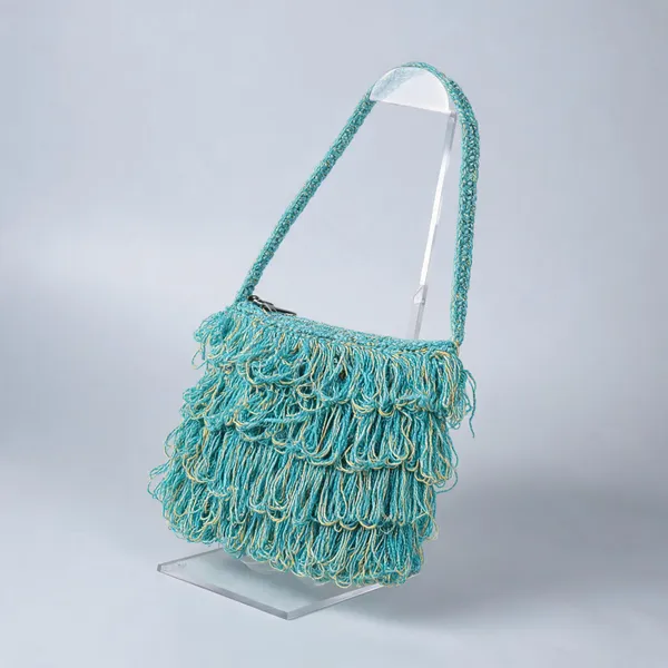 Blue_Crochet_Frilled_Satchel_Bag_For_Women