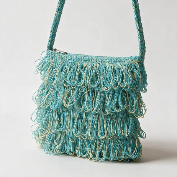 Blue_Crochet_Frilled_Satchel_Bag_For_Women