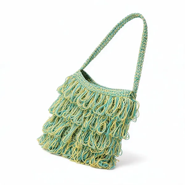 Blue_Yellow_Crochet_Frilled_Satchel_Bag_For_Women