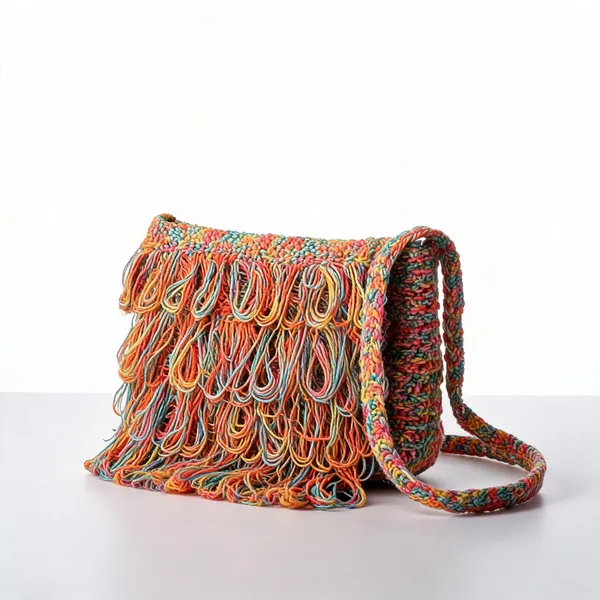 Coral_Multi_Crochet_Frilled_Satchel_Bag_For_Women
