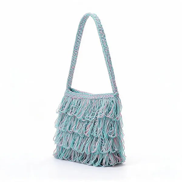 Blue_Pink_Crochet_Frilled_Satchel_Bag_For_Women