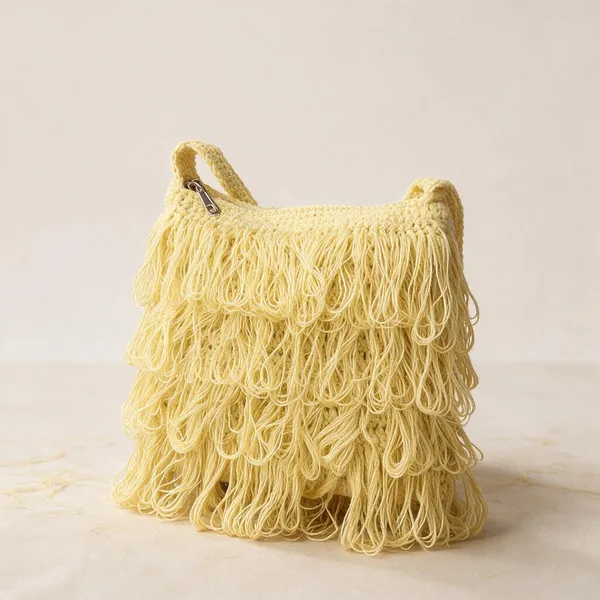 Sunny_Yellow_Crochet_Frilled_Satchel_Bag_For_Women
