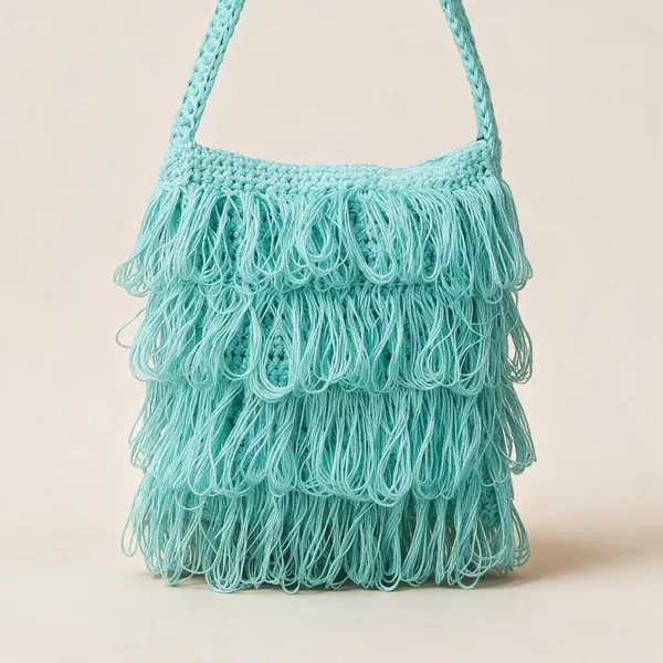 Seagreen_Crochet_Frilled_Satchel_Bag_For_Women
