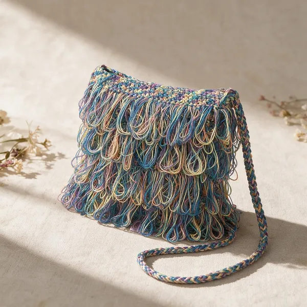 Floral_Multi_Crochet_Frilled_Satchel_Bag_For_Women