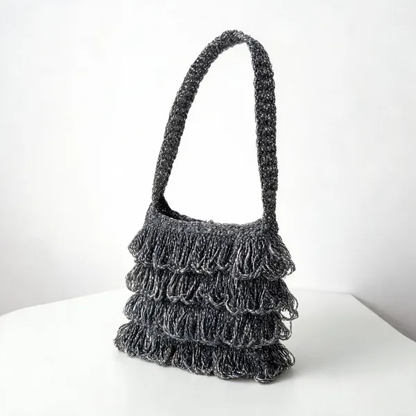 Charcoal_Crochet_Frilled_Satchel_Bag_For_Women