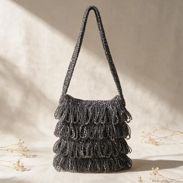 Charcoal_Crochet_Frilled_Satchel_Bag_For_Women