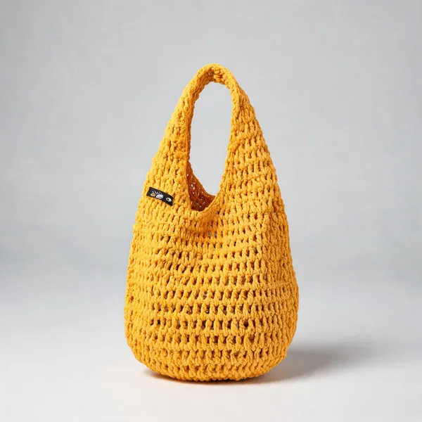 Golden_Cotton_Crochet_Beach_Tote_For_Men_Women