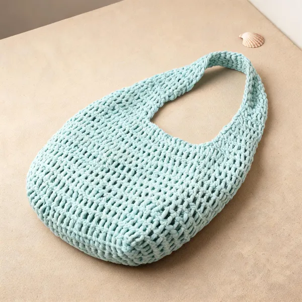 Azure_Cotton_Crochet_Beach_Tote_For_Unisex
