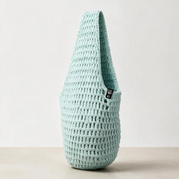Azure_Cotton_Crochet_Beach_Tote_For_Unisex