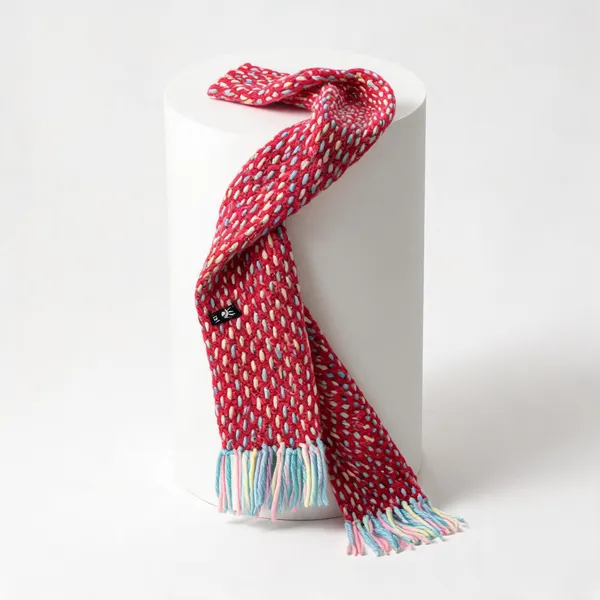 Crimson_Acro_Wool_Handwoven_Weave_Scarf_For_Unisex